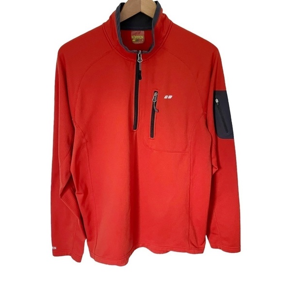 Koppen Other - KOPPEN Orange 1/4 Zip Pullover